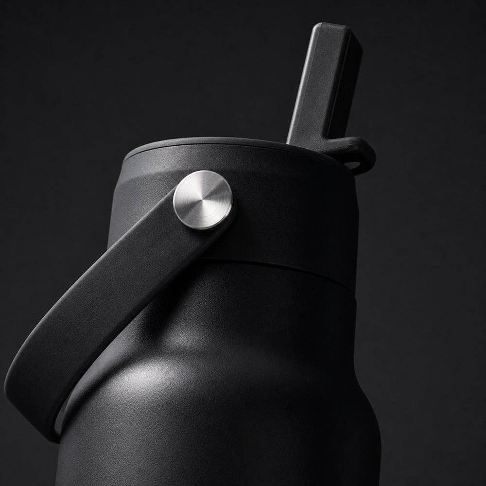 Black Stainless Steel 900ml Water Bottle
