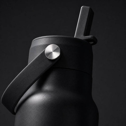 Black Stainless Steel 900ml Water Bottle